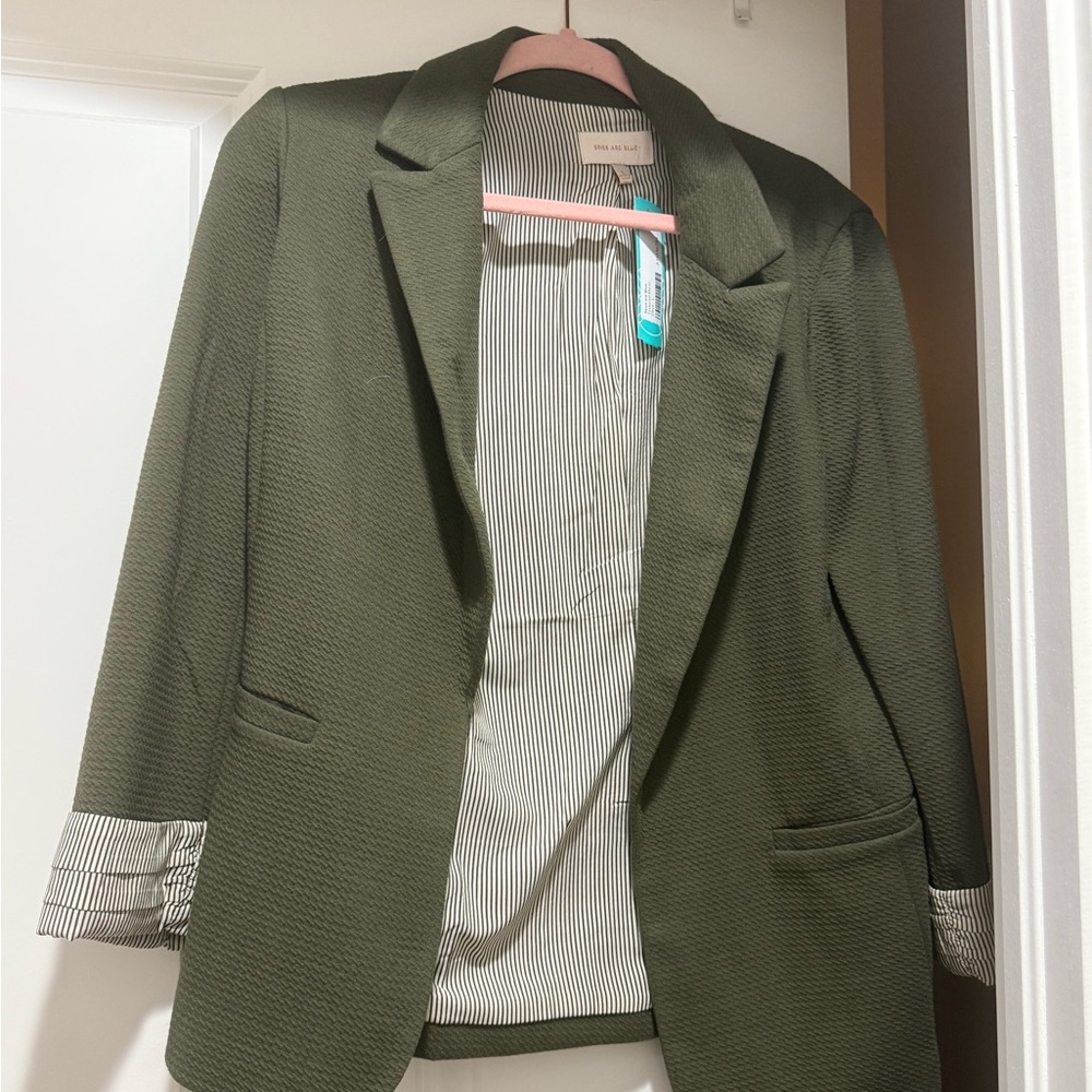 Olive Green Women's Blazer - NWT